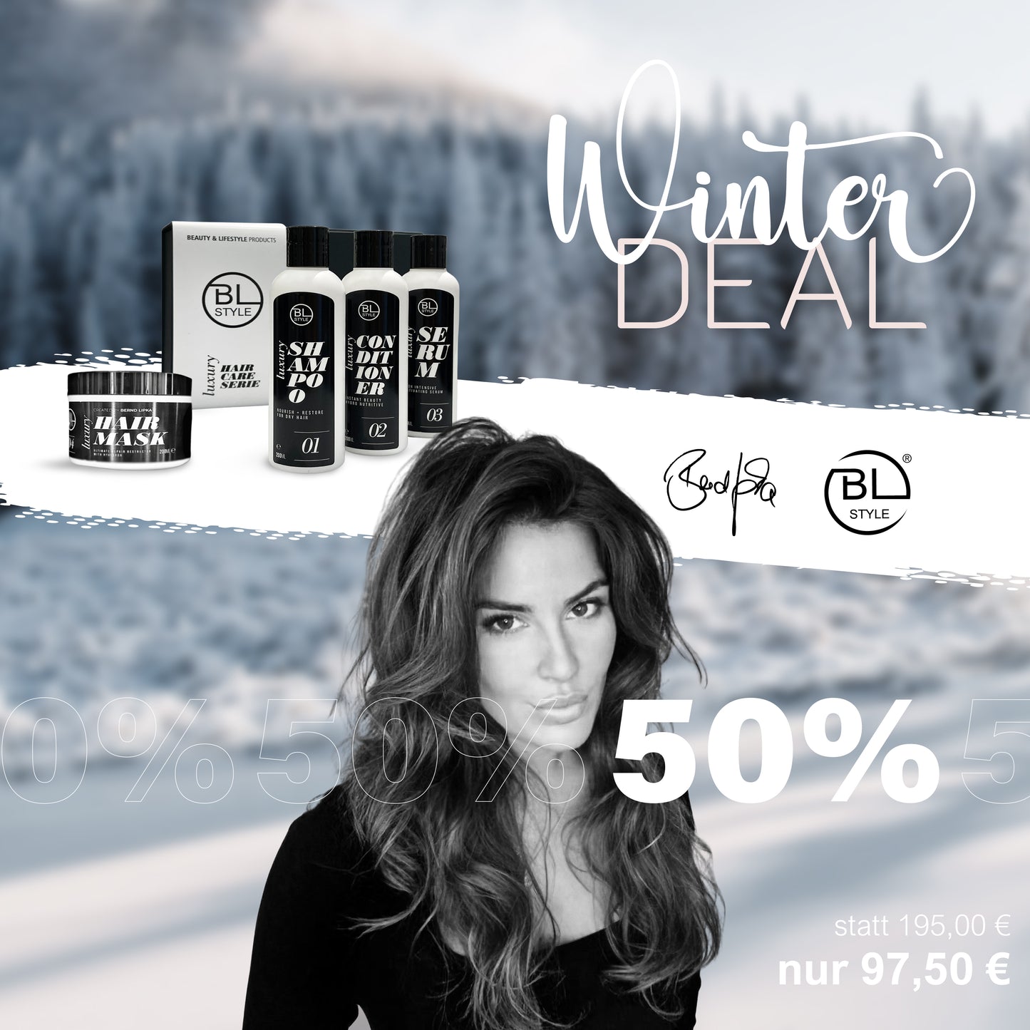 ❄️ Winter Deal: Luxus-Haarpflege im BL-STYLE Set ❄️ BL-STYLE Luxus-Haarpflege-Set (4-teilig, inkl. Geschenkbox)